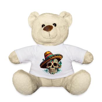 Zuckerschädelblume Dia de Los Muertos - Teddy - Weiß - Vorne
