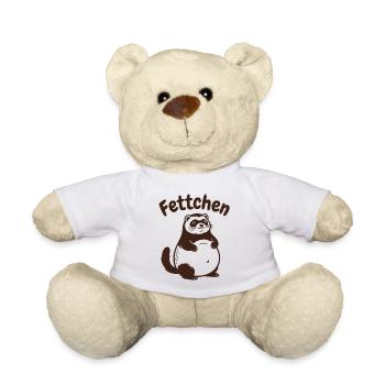 Furets - graisses avec un gros ventre - Nounours - blanc - Devant