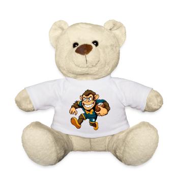 Rugby des singes - Nounours - blanc - Devant