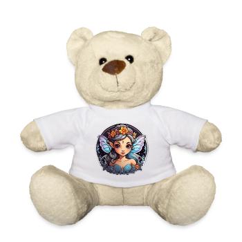 Nachtaktive Blumenfee - Teddy - Weiß - Vorne