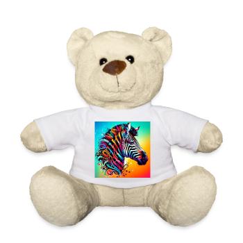 Zebra - Teddy - Weiß - Vorne