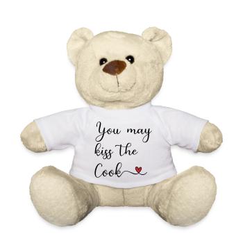 Kiss the Cook - Teddy Bear - white - Front