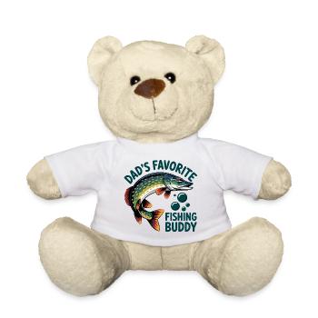 Angeln mit Papa - Teddy - Weiß - Vorne