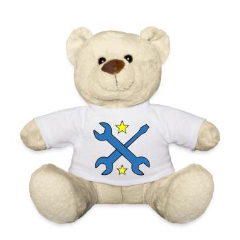 Logo Clé à Enguiche - Nounours - blanc - Devant
