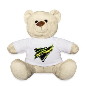 Trikot Design Streifen Grün Gelb Sportlich Stil - Teddy - Weiß - Vorne