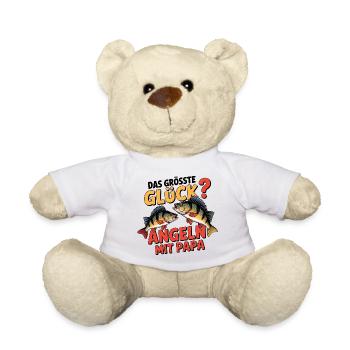 Angeln mit Papa - Teddy - Weiß - Vorne