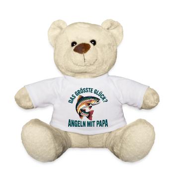 Angeln mit Papa - Teddy - Weiß - Vorne