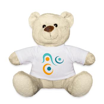 Yoga design_10 - Teddy Bear - white - Front