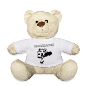 Cute Pickleball Partner Dog - Teddy Bear - white - Front