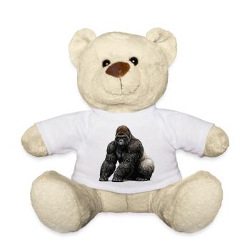 Animal sauvage gorille - Nounours - blanc - Devant