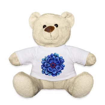 Floral Outfits, Flowers, Anemone - Teddy Bear - white - Front