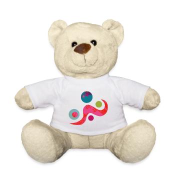 Yoga design_50 - Teddy Bear - white - Front