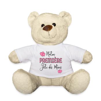Fêtes des mères - Nounours - blanc - Devant
