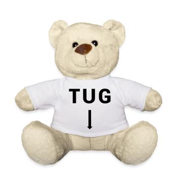 TUG Tugboat - Seafaring Sailing Ship Captain - Teddy Bear - white - Front