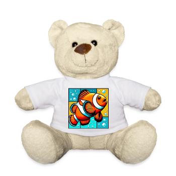 Poisson-clown - Nounours - blanc - Devant