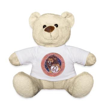 Zodiac Sign Zodiac Leo Leo Gift - Teddy Bear - white - Front
