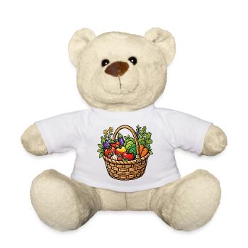Bio-Gemüsegartenkorb - Teddy - Weiß - Vorne