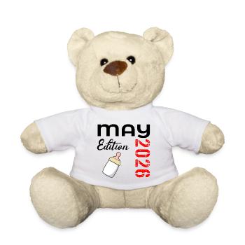 Naissance du bébé en mai 2026 - Nounours - blanc - Devant