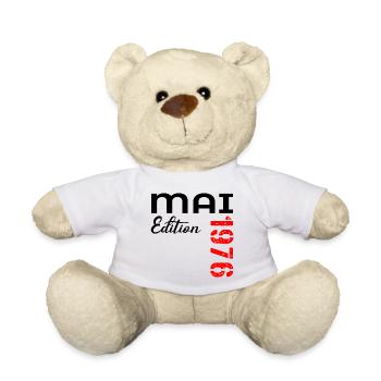 51. Geburtstag Mai 1976 - Teddy - Weiß - Vorne