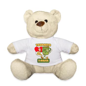 T-shirt - Pour les amateurs de thé - Nounours - blanc - Devant