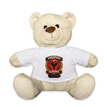 Albanien Adler  - Teddy - Weiß - Vorne