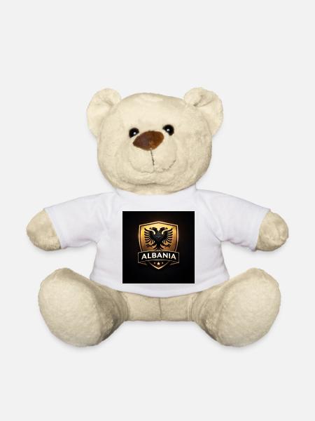 Bouclier de l’Aigle d’Albanie - Nounours - blanc