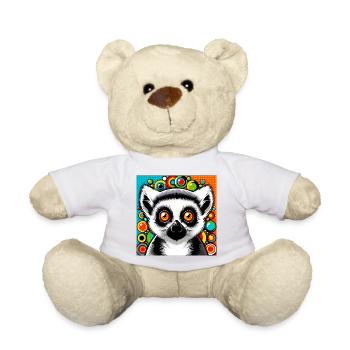 Lemur - Teddy Bear - white - Front