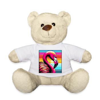 Flamingo - Teddy - Weiß - Vorne