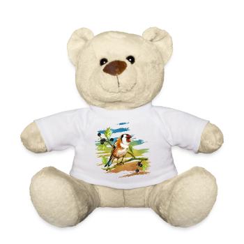 Bunter Vogel - Teddy - Weiß - Vorne