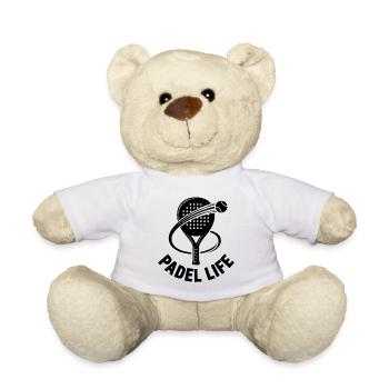 Padel Life Tennis avec raquette - Nounours - blanc - Devant