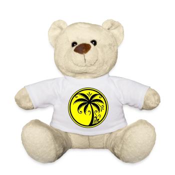 Palm tree icon beach - Teddy Bear - white - Front