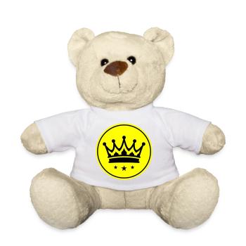 Crown Symbol - Teddy Bear - white - Front