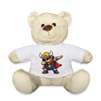 Dabbing Viking - Teddy Bear - white - Front
