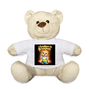 Lecker Breichen Baby Käseglück - Teddy - Weiß - Vorne