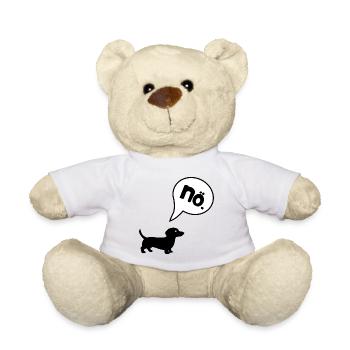 Dackel Charakter - Teddy - Weiß - Vorne
