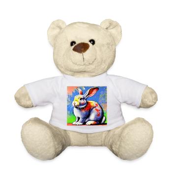 rabbit - Teddy Bear - white - Front