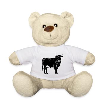 Angus-Bulle - Teddy - Weiß - Vorne