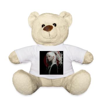 Moon Dragon Noir: White Hair Dragon - Teddy Bear - white - Front