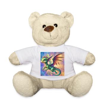 dragon - Teddy Bear - white - Front