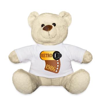 Geburtstag 1986 Fotografieren - Teddy - Weiß - Vorne