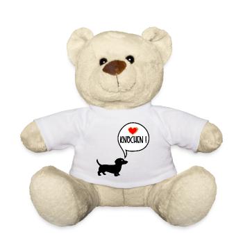 Dackel Hundefutter - Teddy - Weiß - Vorne