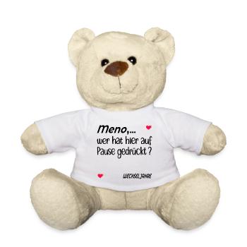 Pause Stimmung Menopause - Teddy - Weiß - Vorne