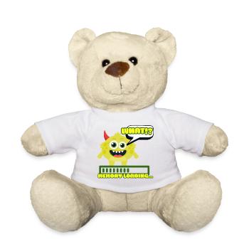 Méme de Monstre qui Charge la Mémoire - Nounours - blanc - Devant