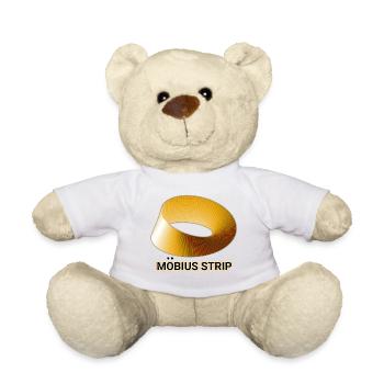 Ruban de Möbius Doré - Nounours - blanc - Devant