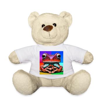 Frosch - Teddy - Weiß - Vorne