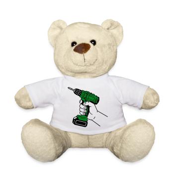 Handyman - Teddy Bear - white - Front