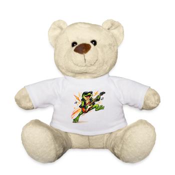 Frog Rocker avec guitare électrique - Nounours - blanc - Devant