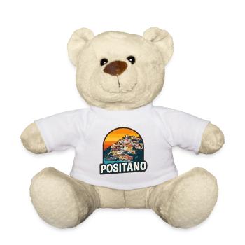 Positano Amalfi Coast Retro Sunset Design - Teddy Bear - white - Front