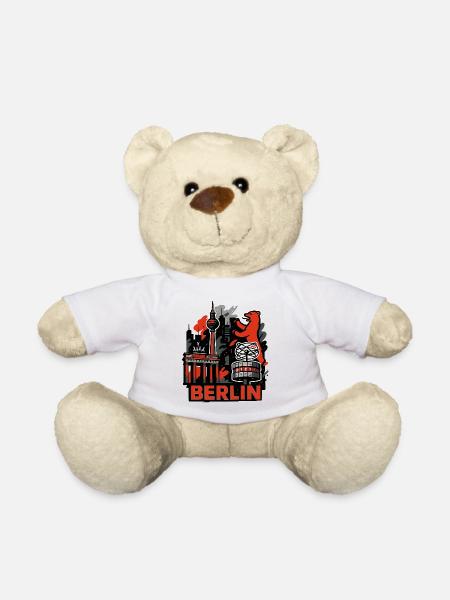 Berlin Skyline Bär - Teddy - Weiß