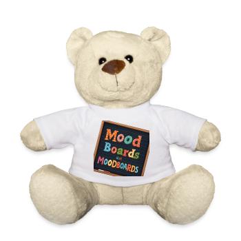 Mood Boards Colorful Typography - Teddy Bear - white - Front